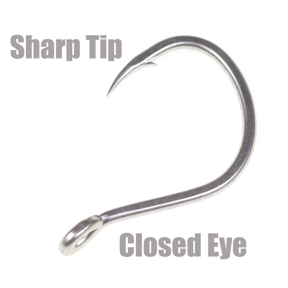 10pcs 무광택 주석 녹슬지 않는 바닷물 낚시 후크  - Fishing Hook Barbless 리뷰 및 가격