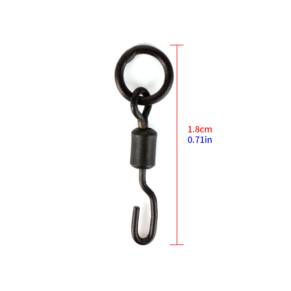 히리시 200개 잉어 낚시 스위벨 스냅 솔리드 링 퀵  - Fishing Hook Stainless Steel 리뷰 및 가격