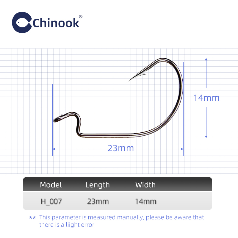 치누크 20개입 와이드 웜 텍산 훅 카본 오프셋 피쉬훅 - Fishing Hook Barbless 리뷰 및 가격