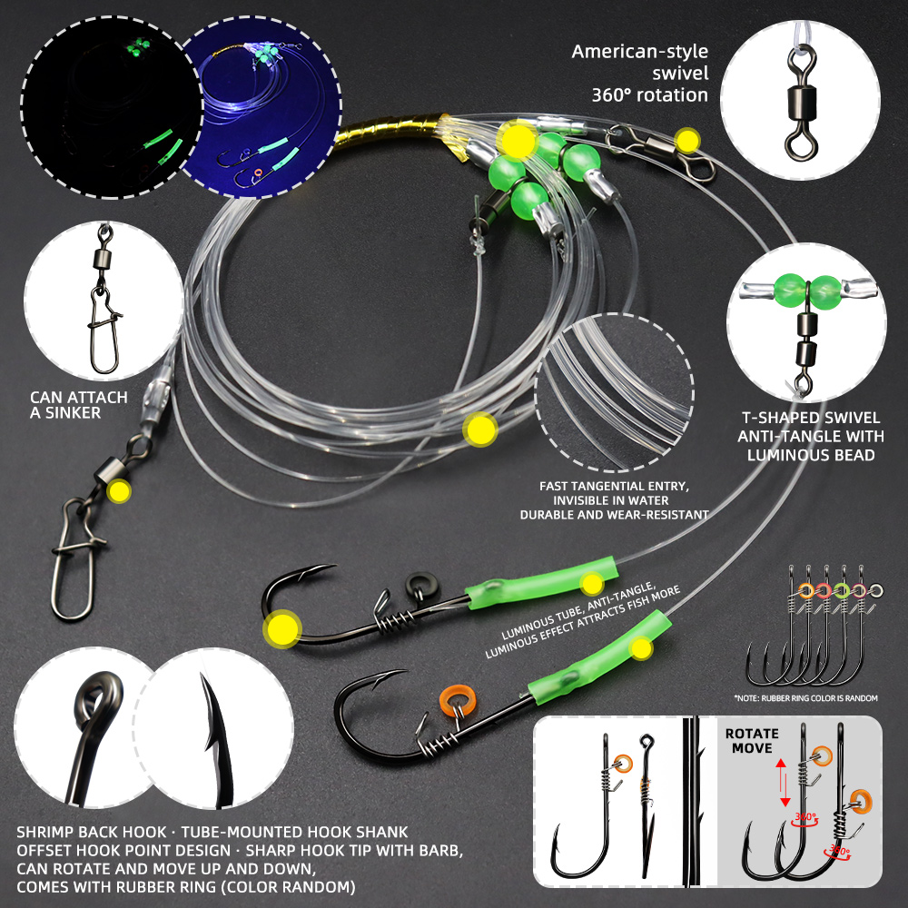 ZYZHE 1/3/5개입 낚시 장비, 더블 라이브 새우 - Fishing Hook Assortment 리뷰 및 가격