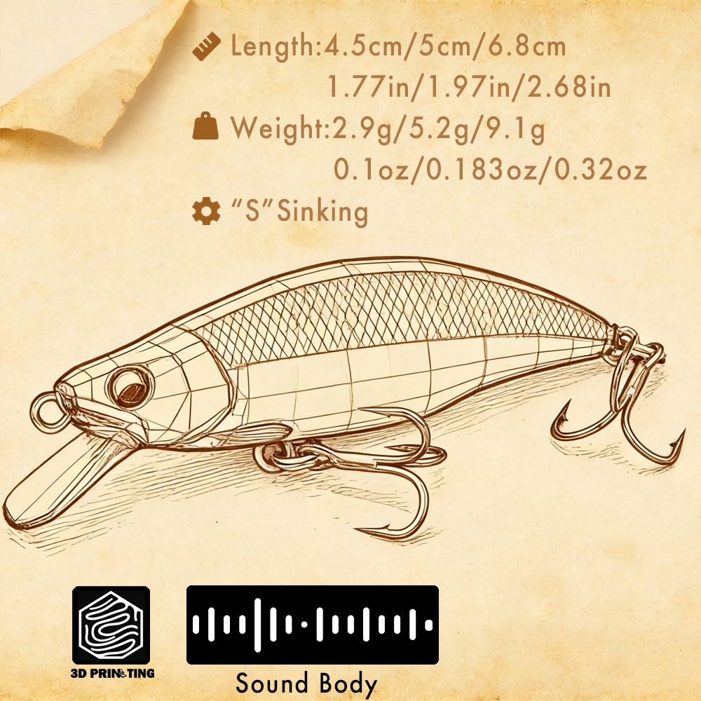 B&U 송어 패턴 하드 베이트 싱킹 미노우 낚시 미끼, - Fishing Hook Assortment 리뷰 및 가격
