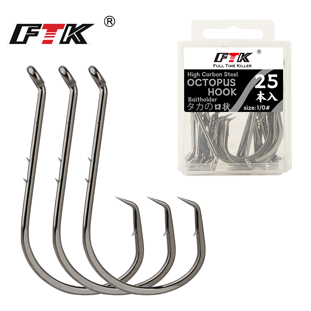 FTK 낚시 바늘 낚시용 문어 원형 바늘 1-6 # - - Fishing Hook Circle 리뷰 및 가격
