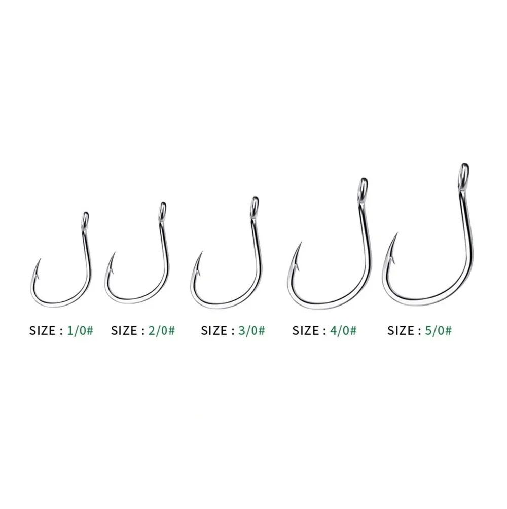 링 아이 Fishhooks 낚시 후크 실버 가시 서클  - Fishing Hook Barbless 리뷰 및 가격